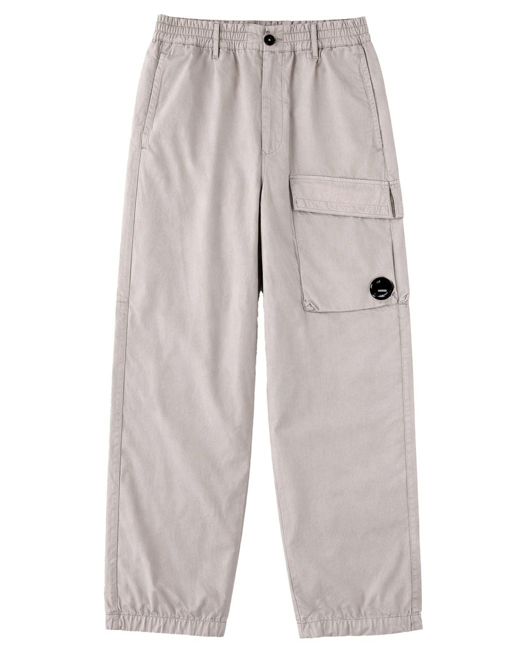 C P Company Natural Pantalone Cargo Con Patch Logo for men