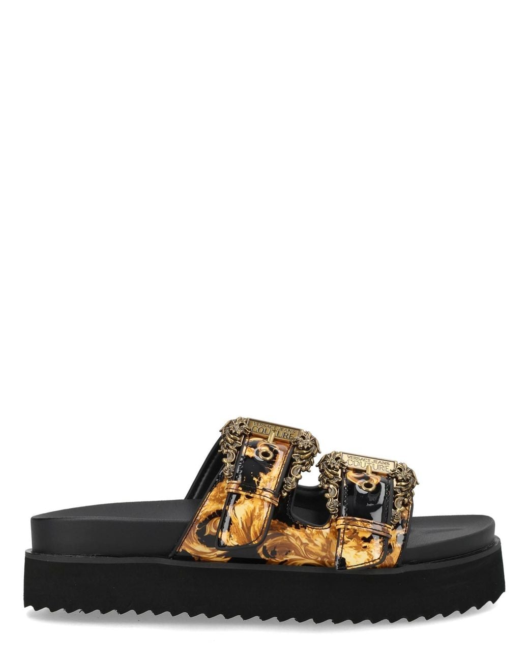 Versace Jeans Couture Black Sandal "Arizona"
