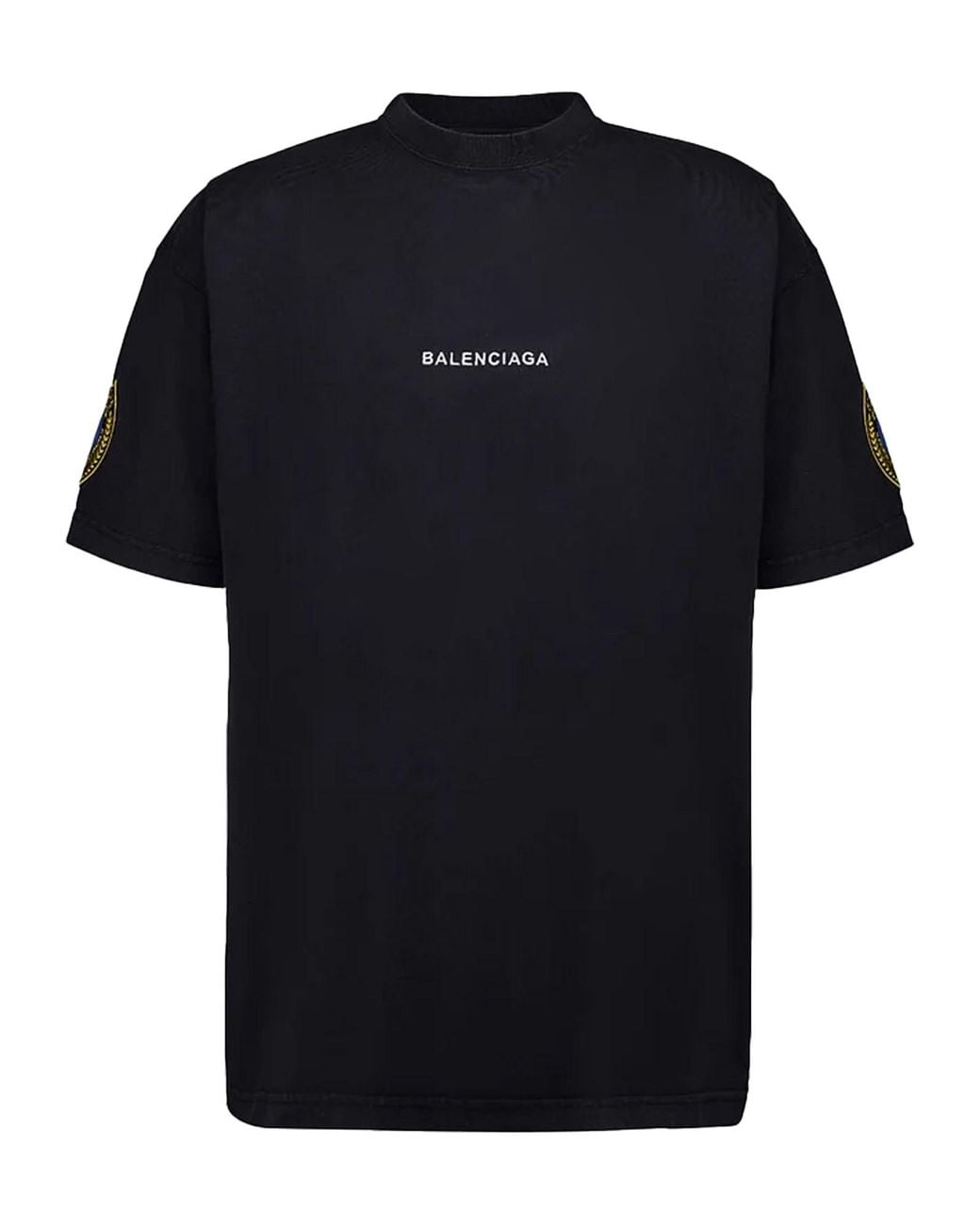 Balenciaga Black Oversize Fit T-Shirt for men