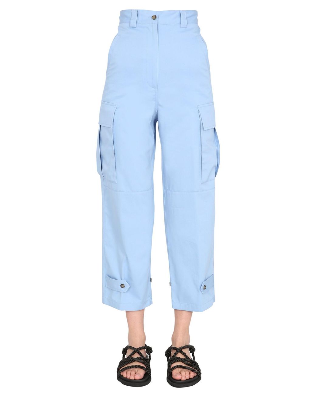 Pantaloni donna altri materiali di MSGM in Blue