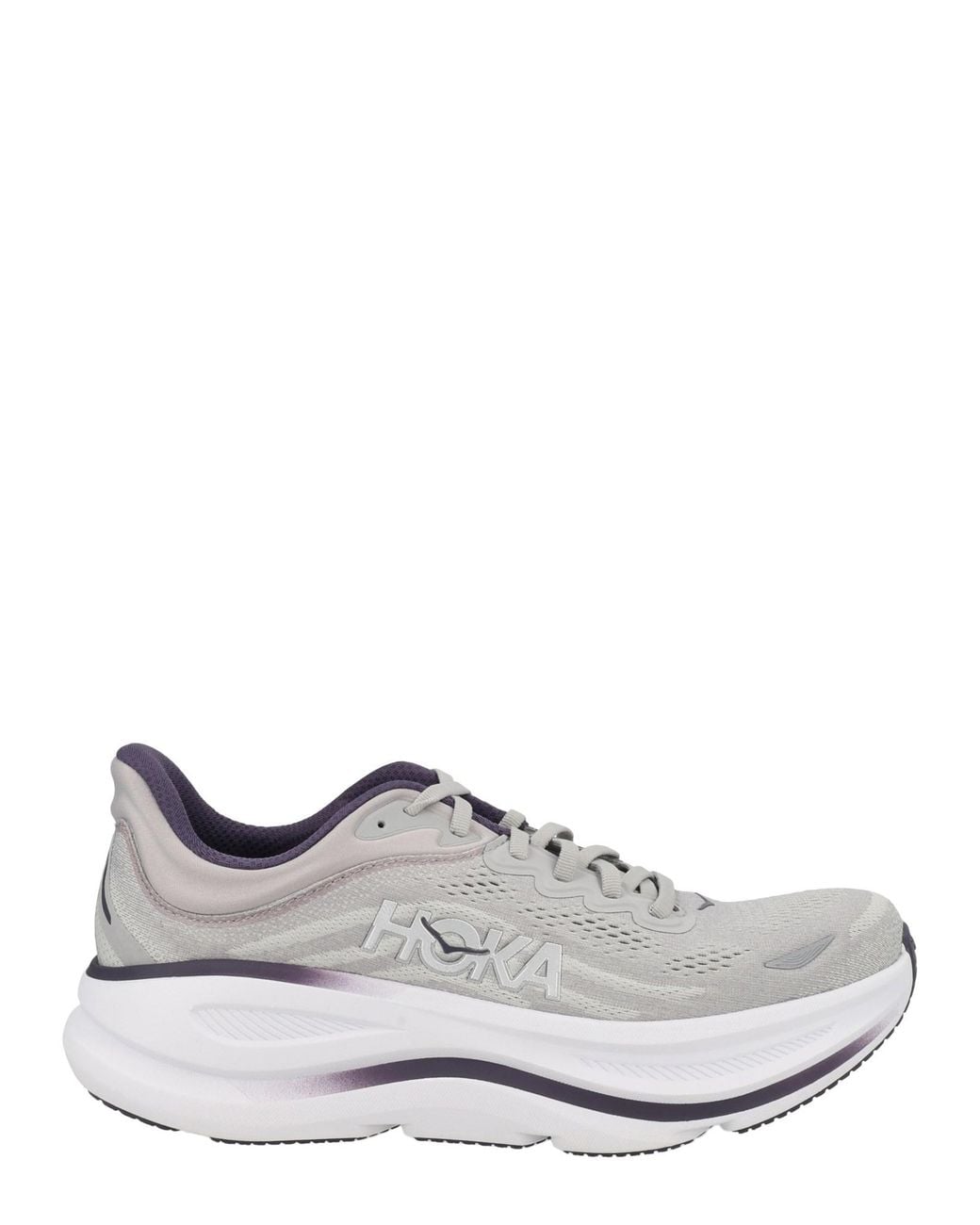 Hoka One One White Sneaker "Bondi 9"