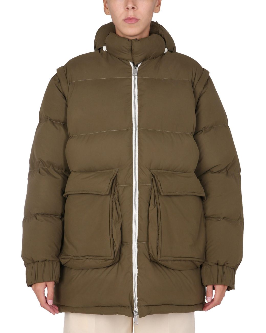 SUNNEI X ELEONORA BONUCCI Brown "Puffy" Down Jacket