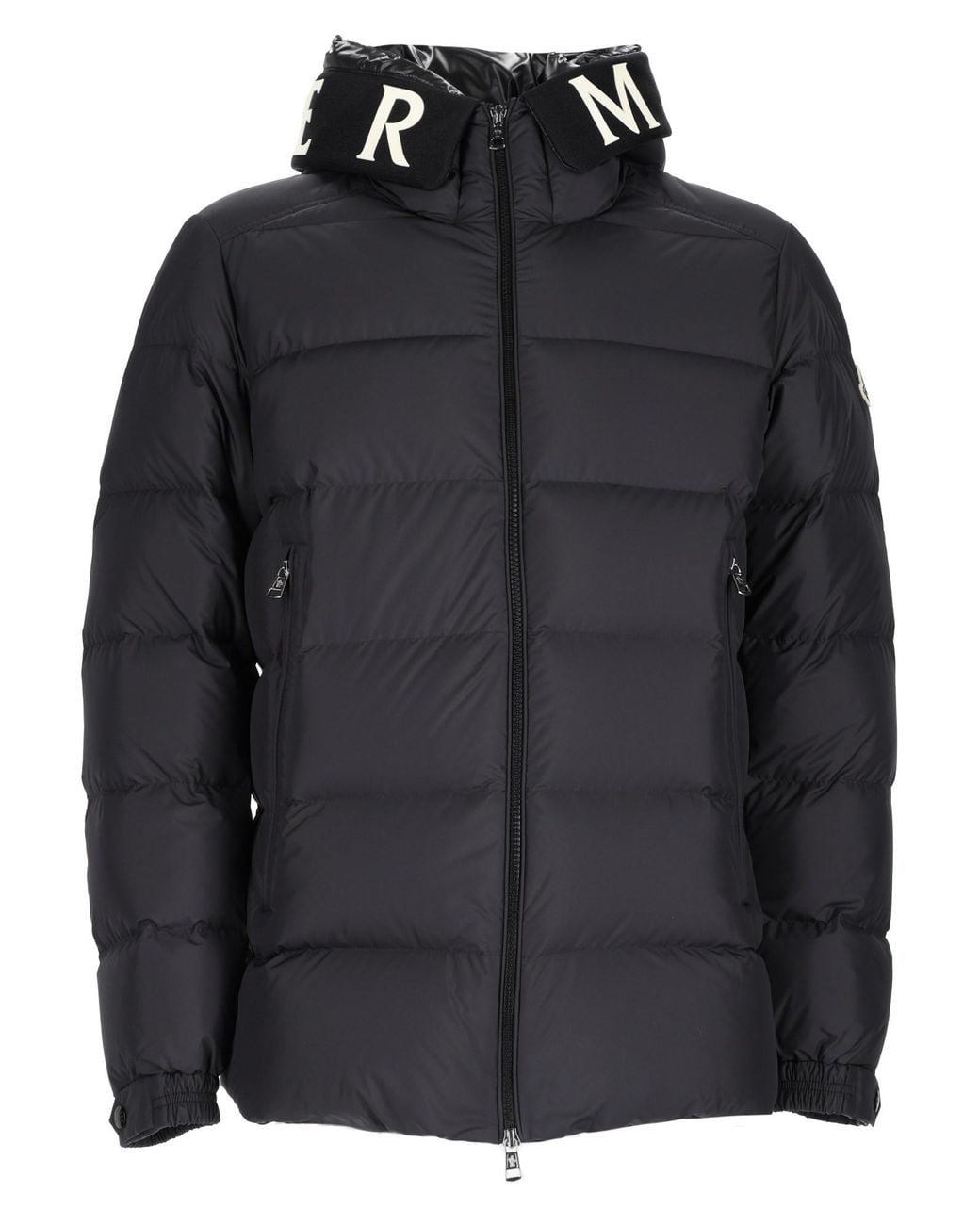 Moncler Black Piumino Midi "Orvelle" for men