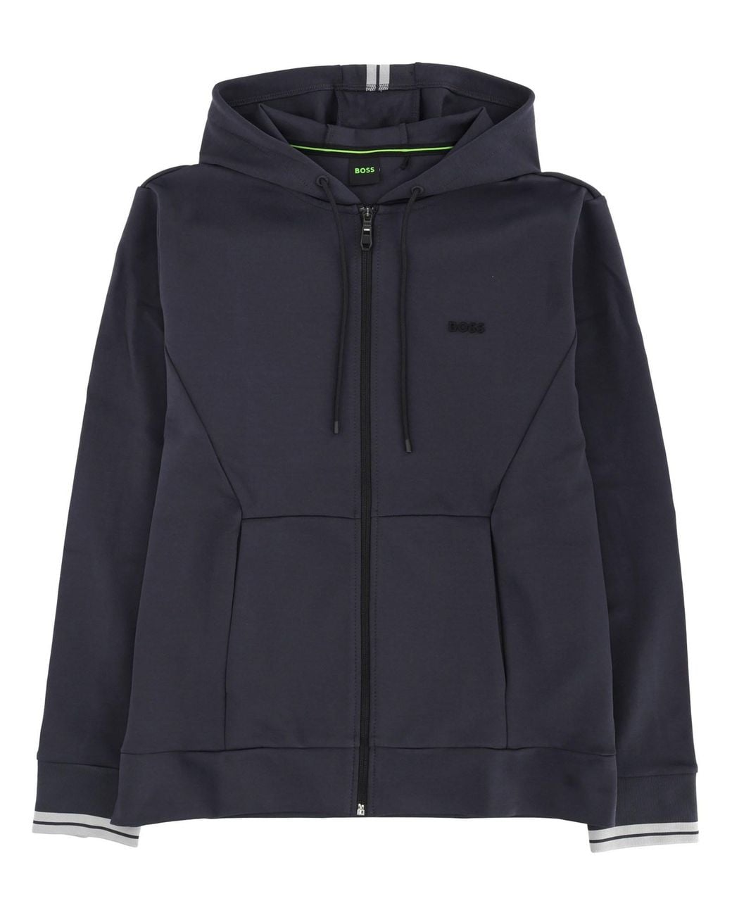 Boss Blue Zipper Hoodie for men