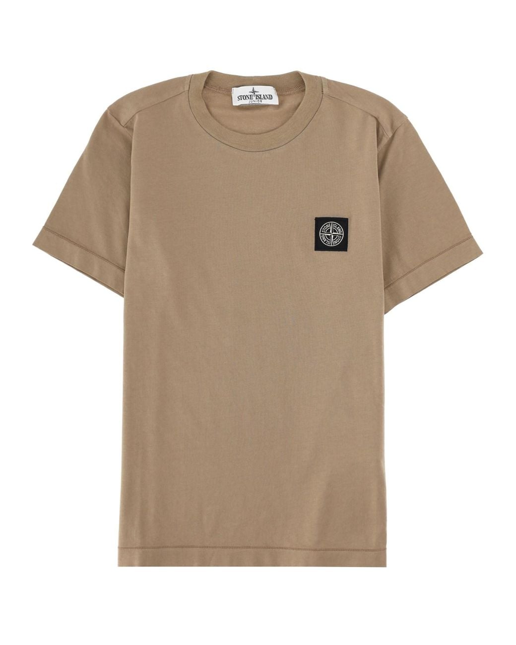 Stone Island Natural T-Shirt Con Logo