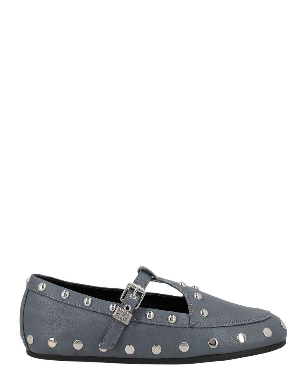 Ganni Gray Mocassino "Mary Jenny"
