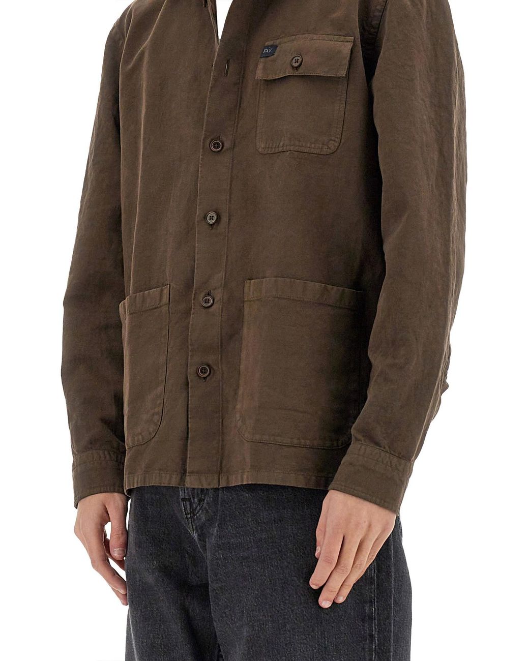 Giacca Camicia di Fay in Brown da Uomo