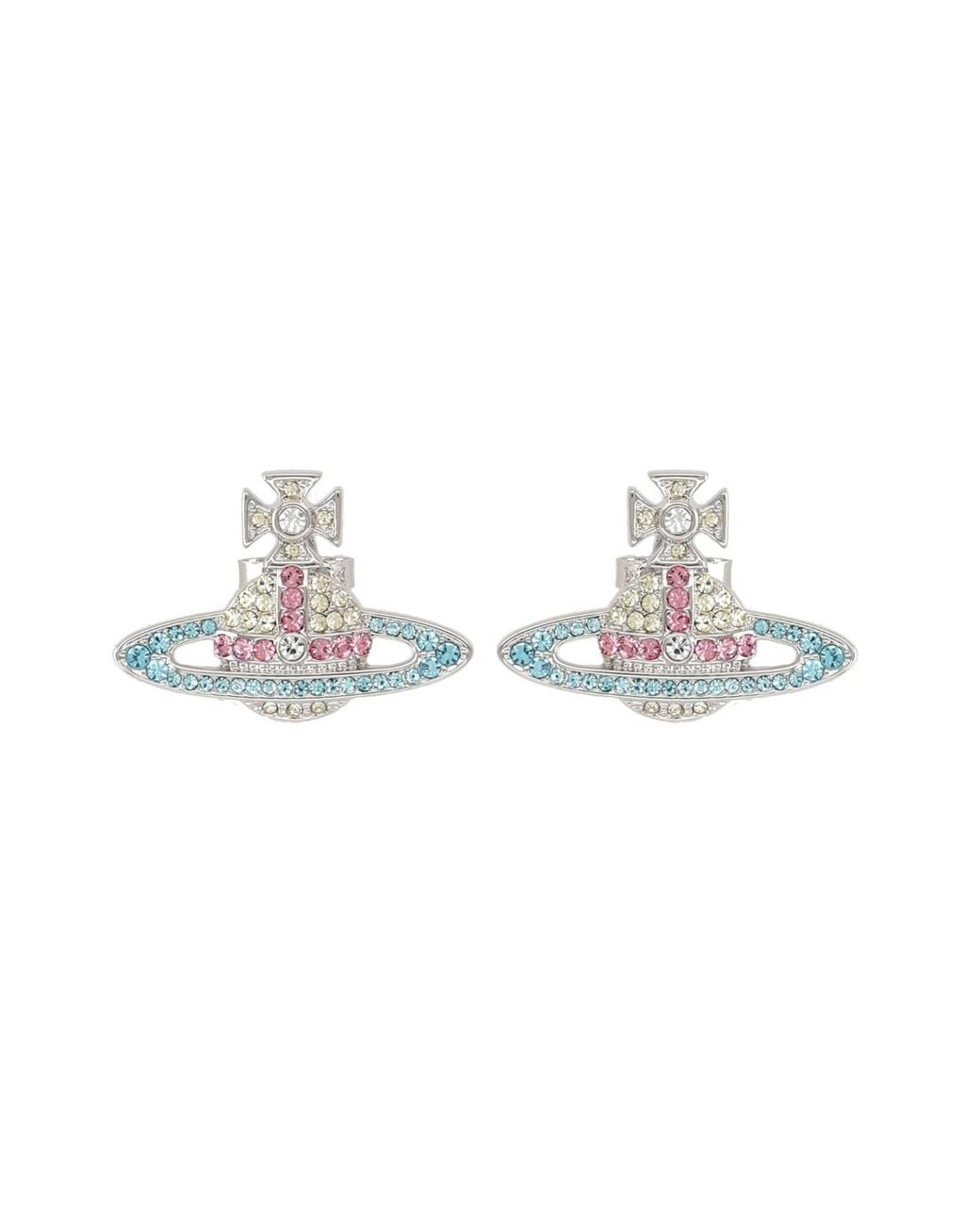 Vivienne Westwood White Orecchini "Kika"