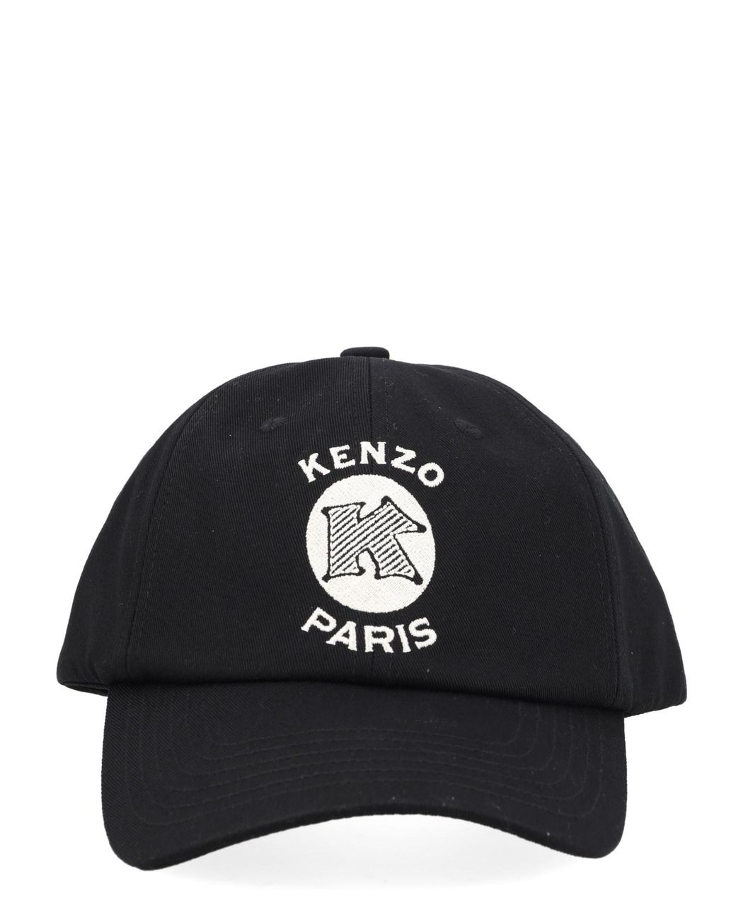 KENZO Black Cappello Da Baseball Con Logo for men