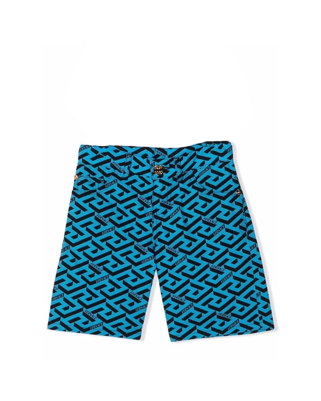 Versace Blue Short With Logo