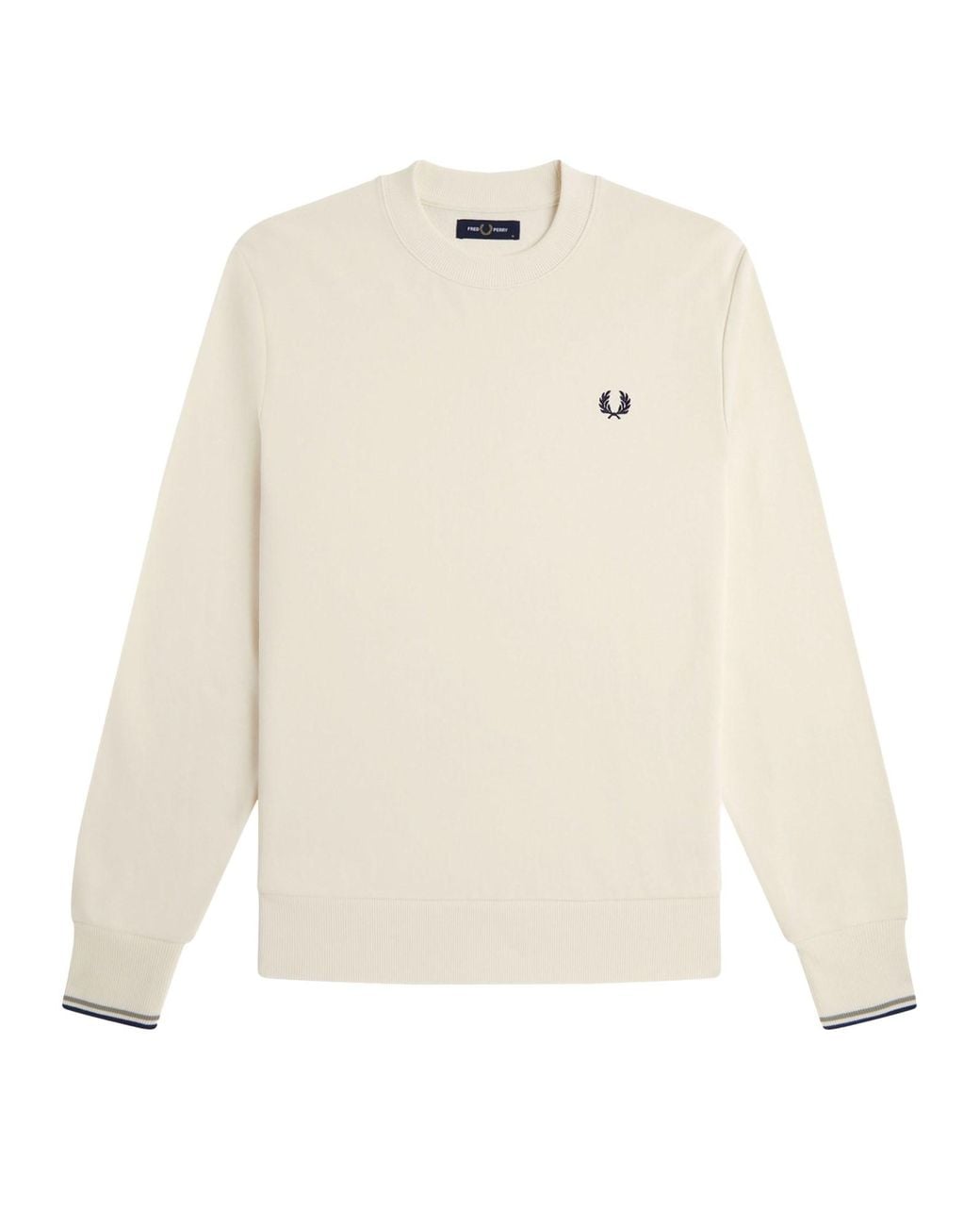 Fred Perry White Felpa Con Logo for men