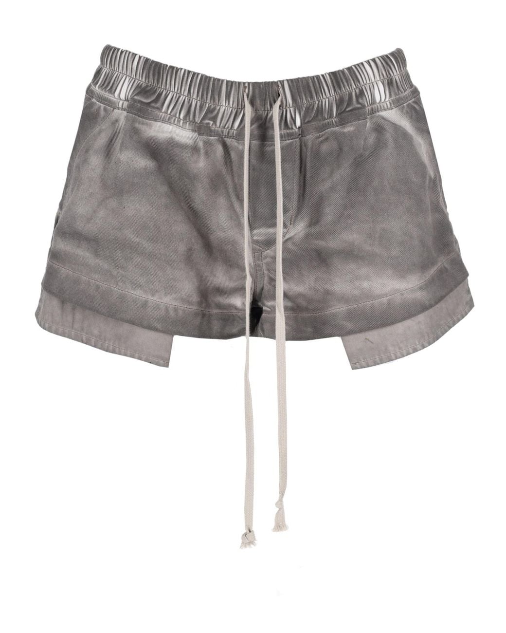 Rick Owens Gray Shorts "Fog"