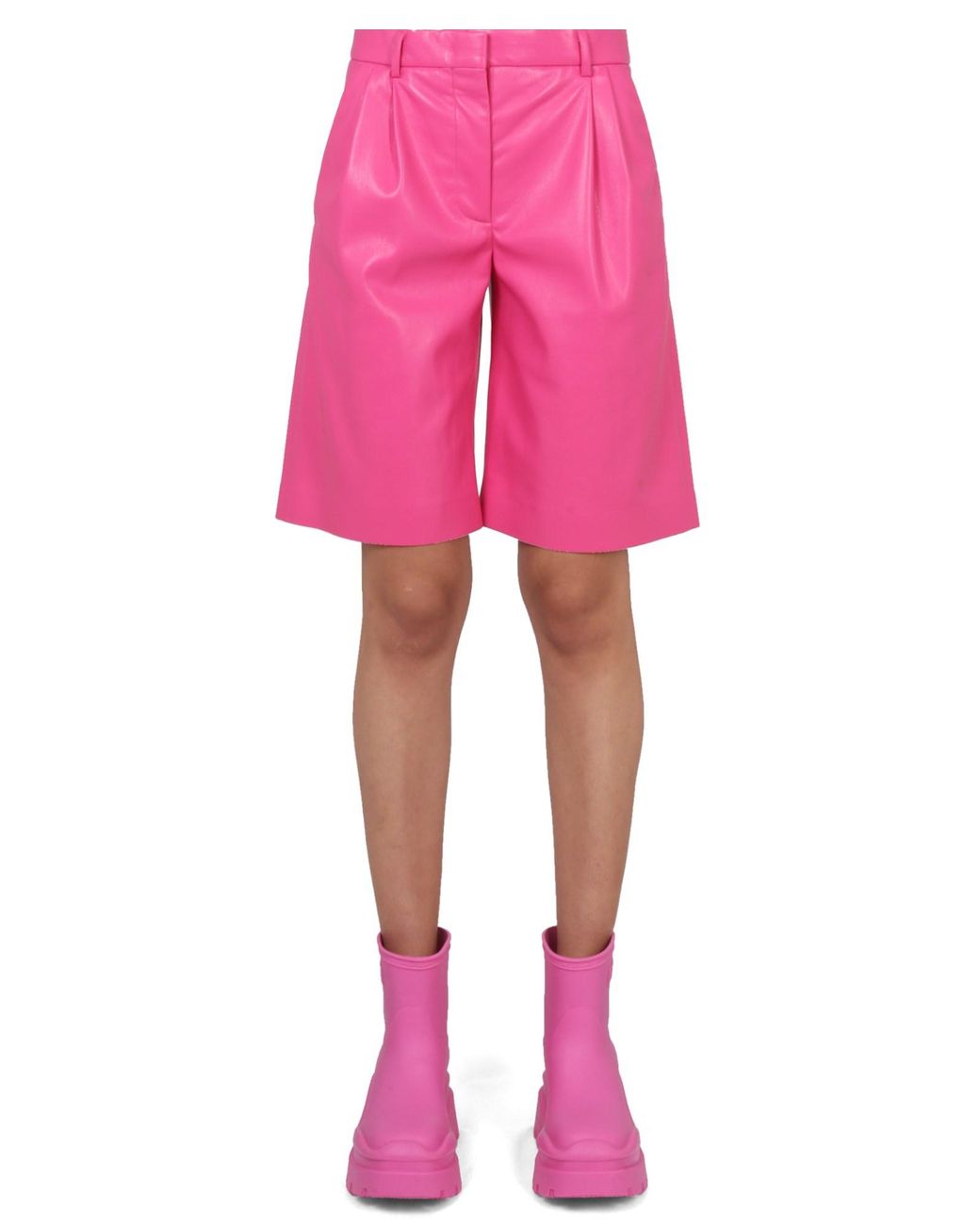 BERMUDA IN ECOPELLE di MSGM in Pink