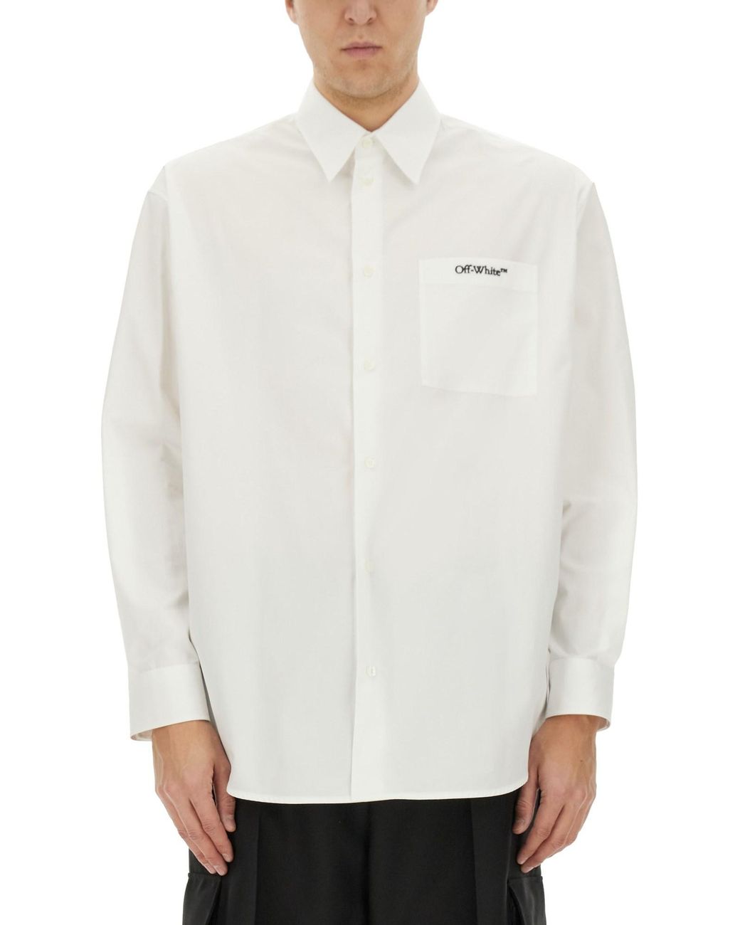 Off-White c/o Virgil Abloh White Classic Button-Up Shirt for men
