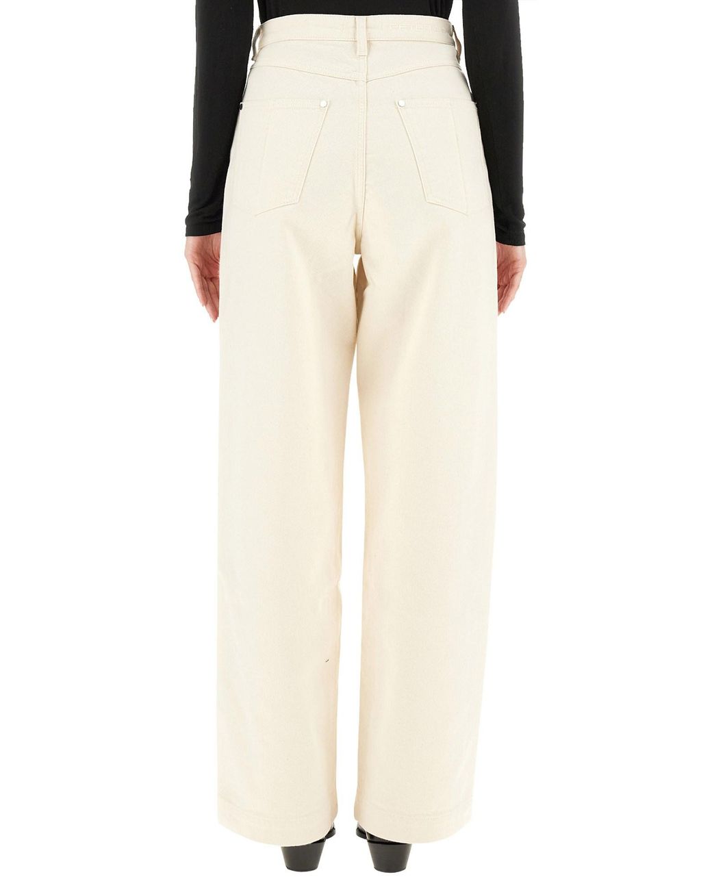 Wide Jeans.-Donna di Peter Do in White