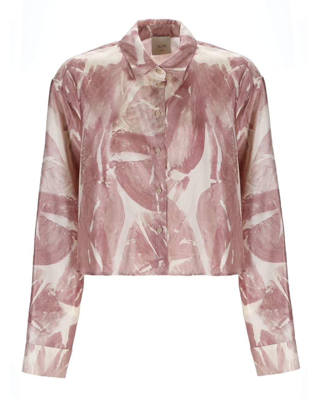Alysi Pink Silk Shirt