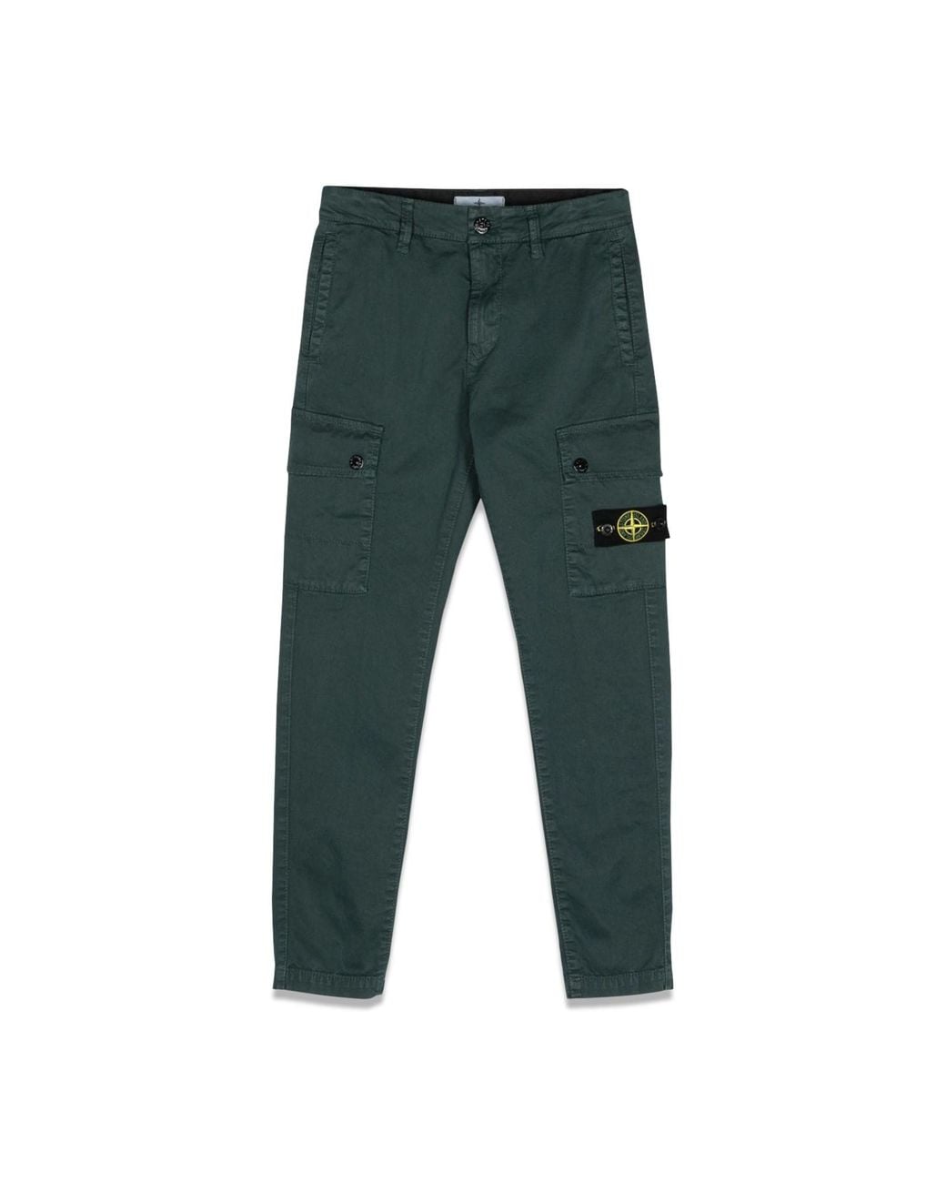 Stone Island Green Regular Tapered Pants