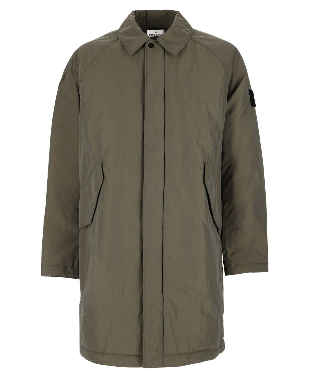 Stone Island Gray Cappotto Lungo for men