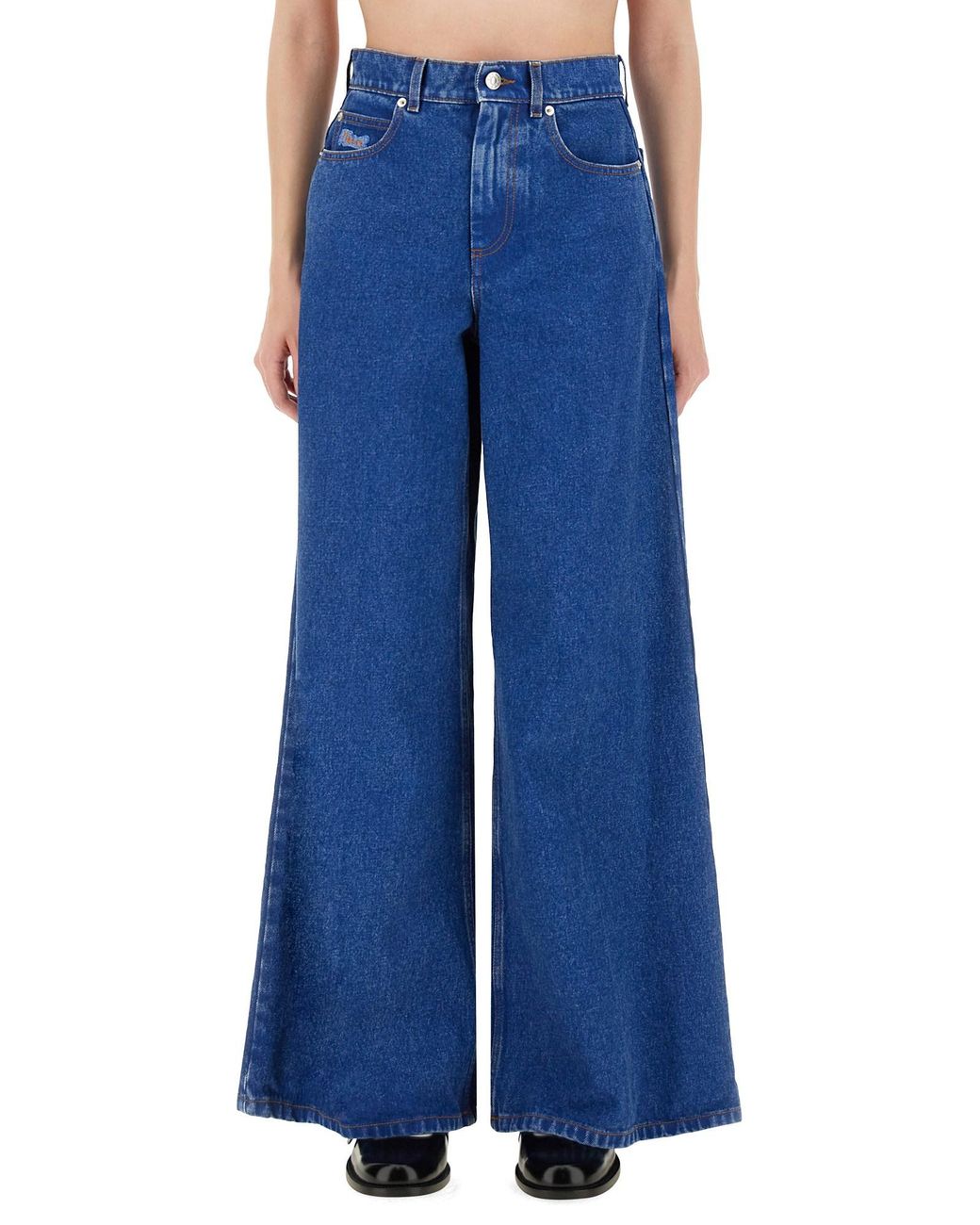 Marni Blue Wide-Leg Jeans