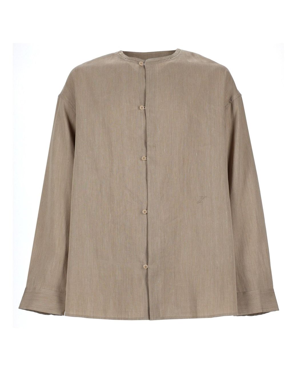 Jacquemus Natural Linen Blend Shirt for men