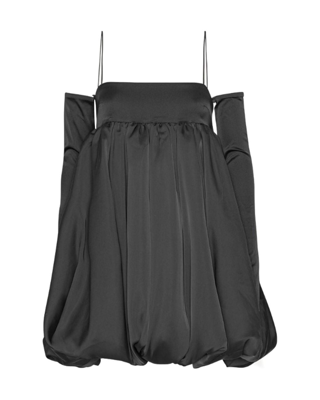 ROTATE BIRGER CHRISTENSEN Black Rotate Birger Christensen Mini "Bubble" Dress