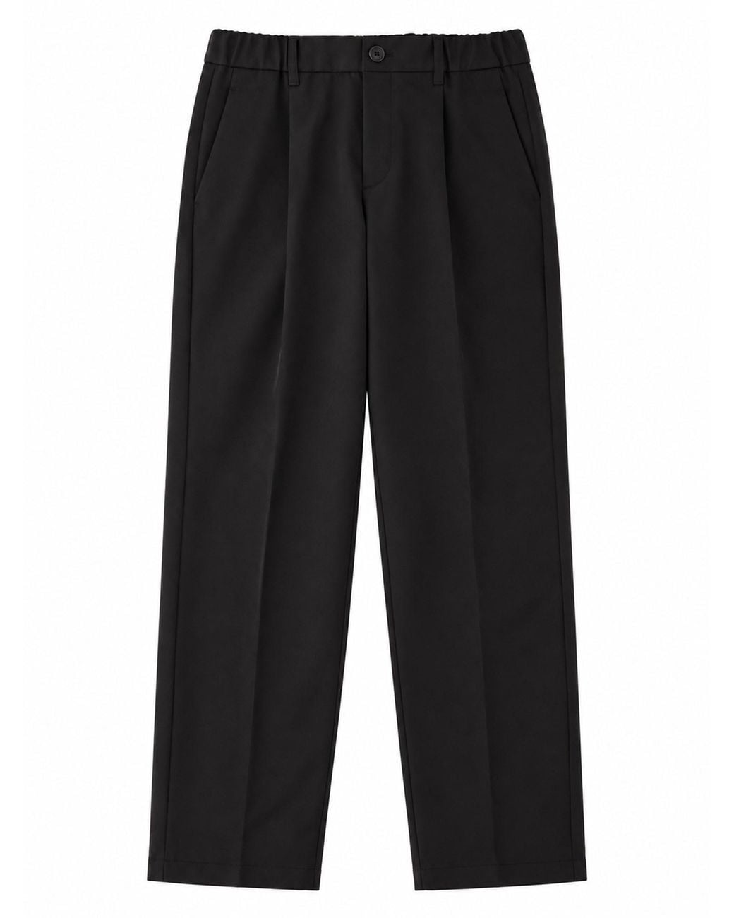 Herno Black Pantalone Dritto Con Vita Elasticizzata for men