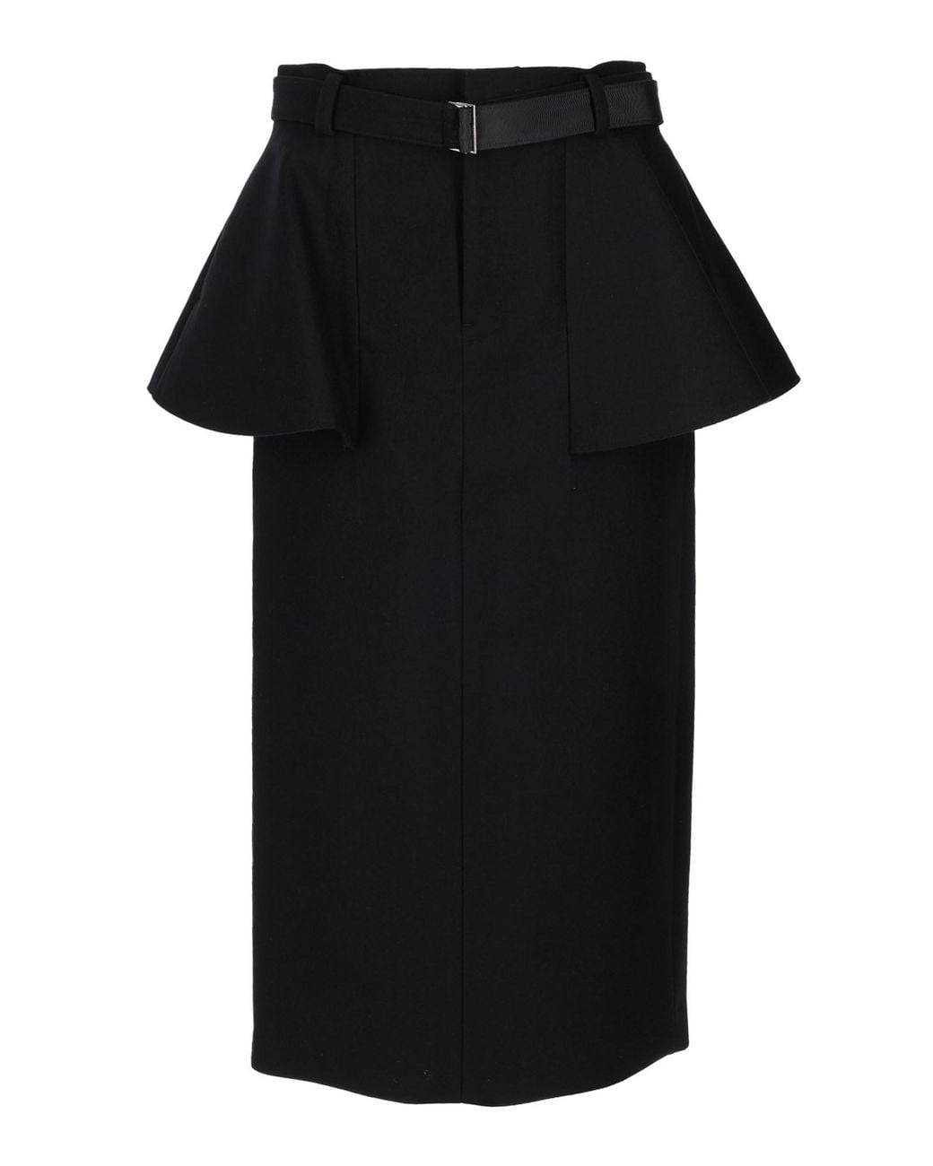Sacai Black Gonna "Melton"