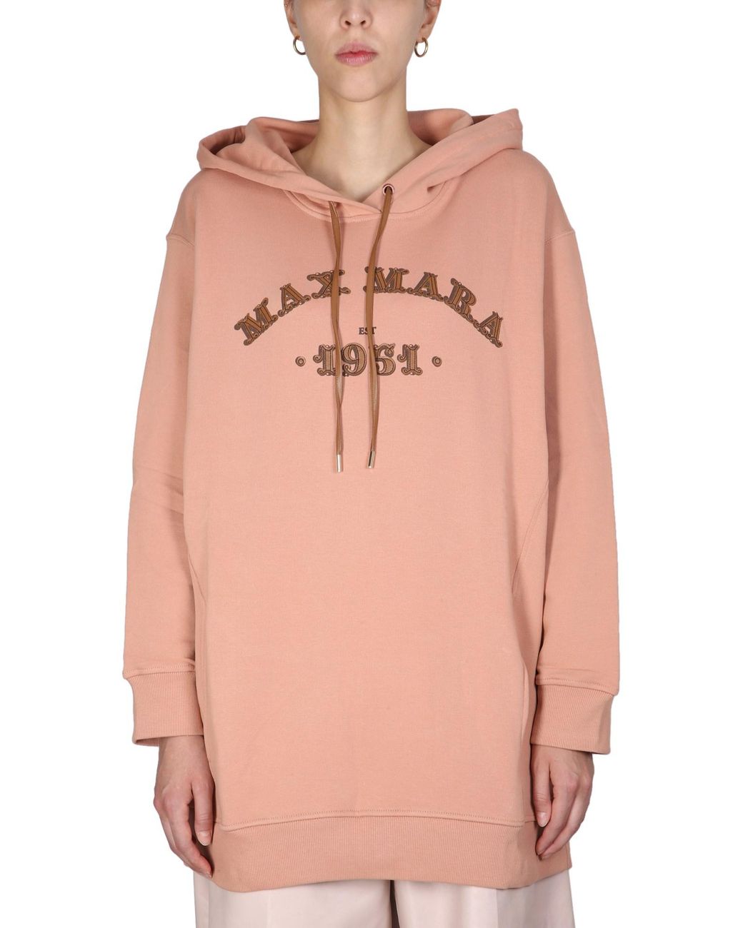 Max Mara Pink Cotton Adito Sweatshirt