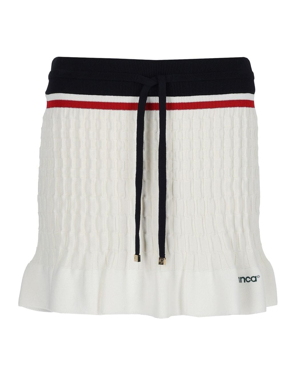 Casablanca Black Minigonna Da Tennis