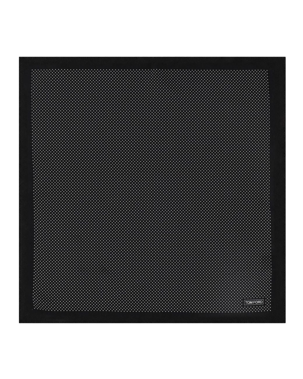 Tom Ford Black Fazzoletto Da Taschino Con Bordo Tono Su Tono for men