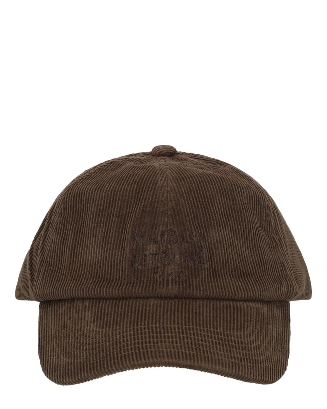 Maison Kitsuné Brown Cappello Da Baseball "Paris" for men