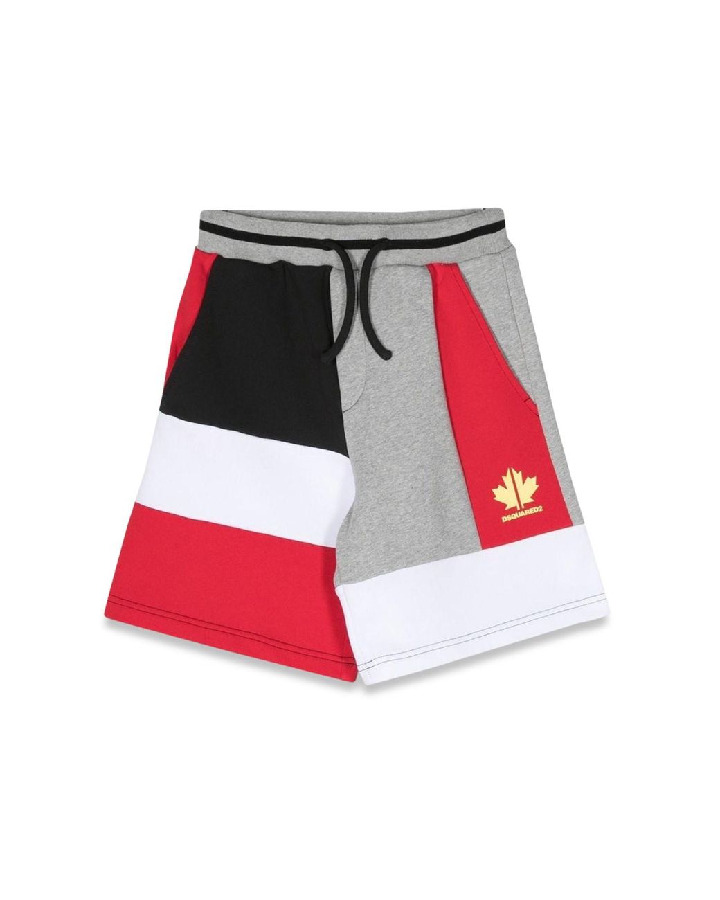 DSquared² Red Oversized Bermuda Shorts