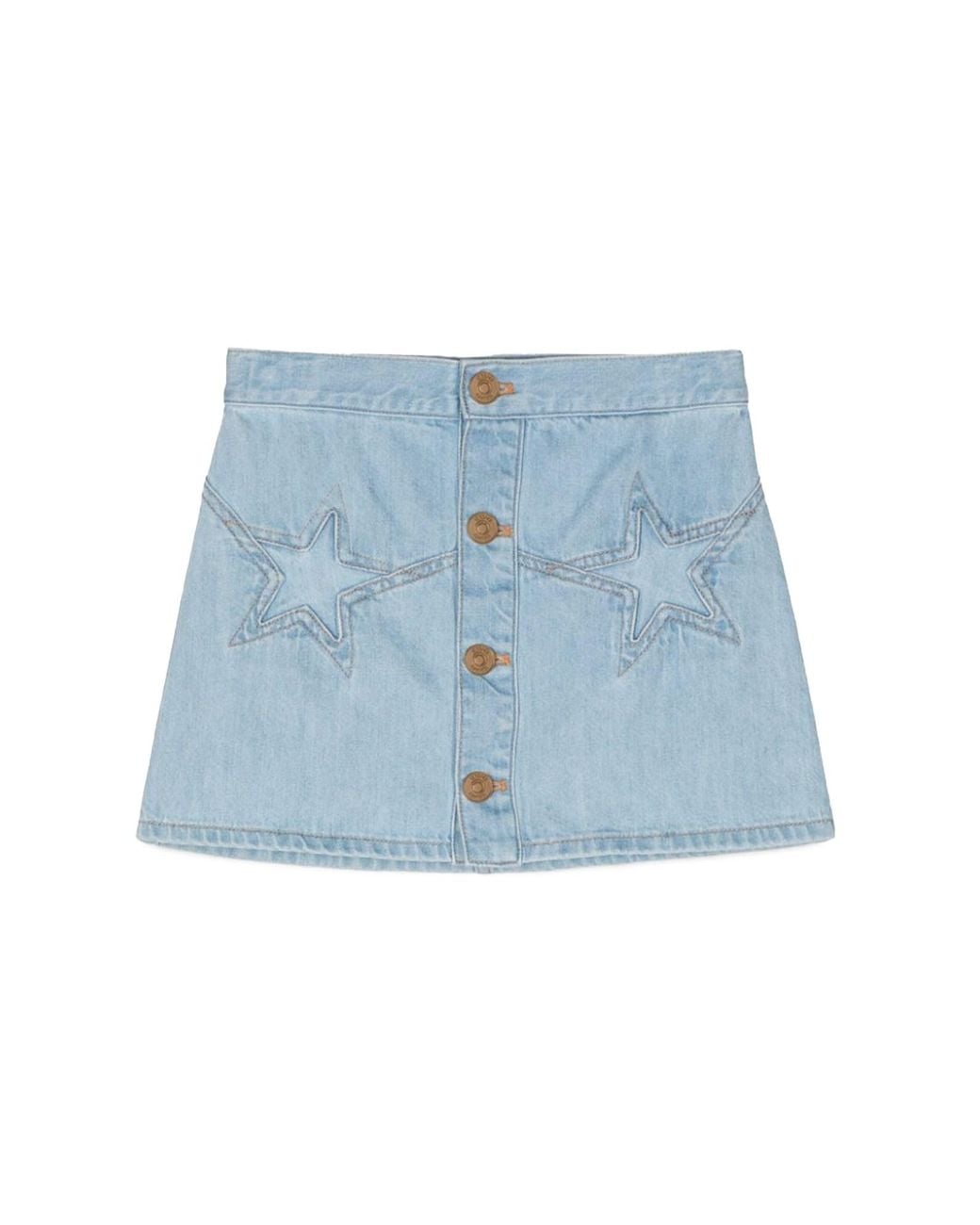 Versace Blue Skirt Denim