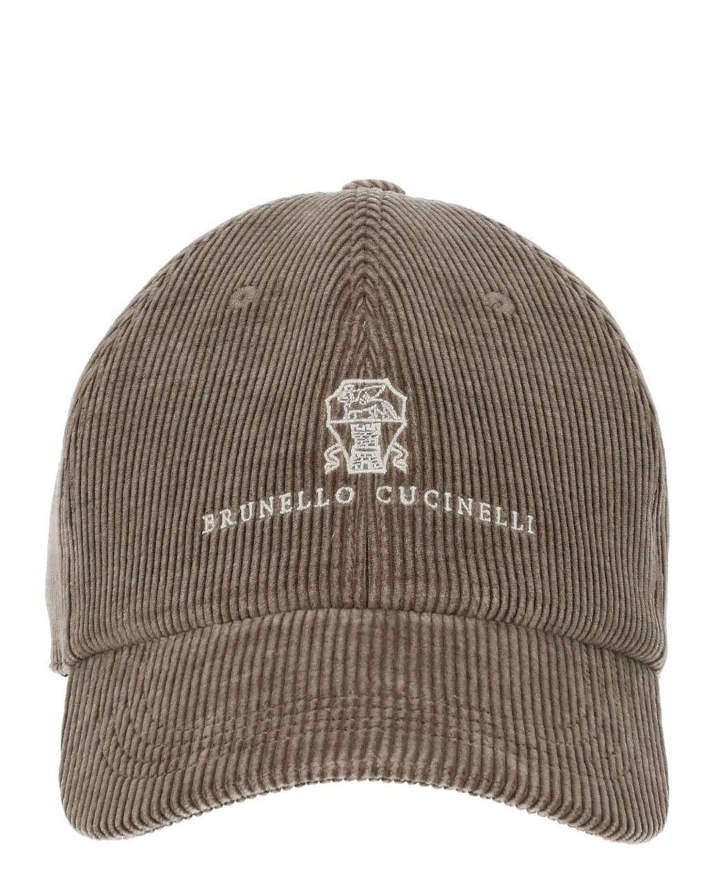Brunello Cucinelli Brown Cappello Da Baseball for men