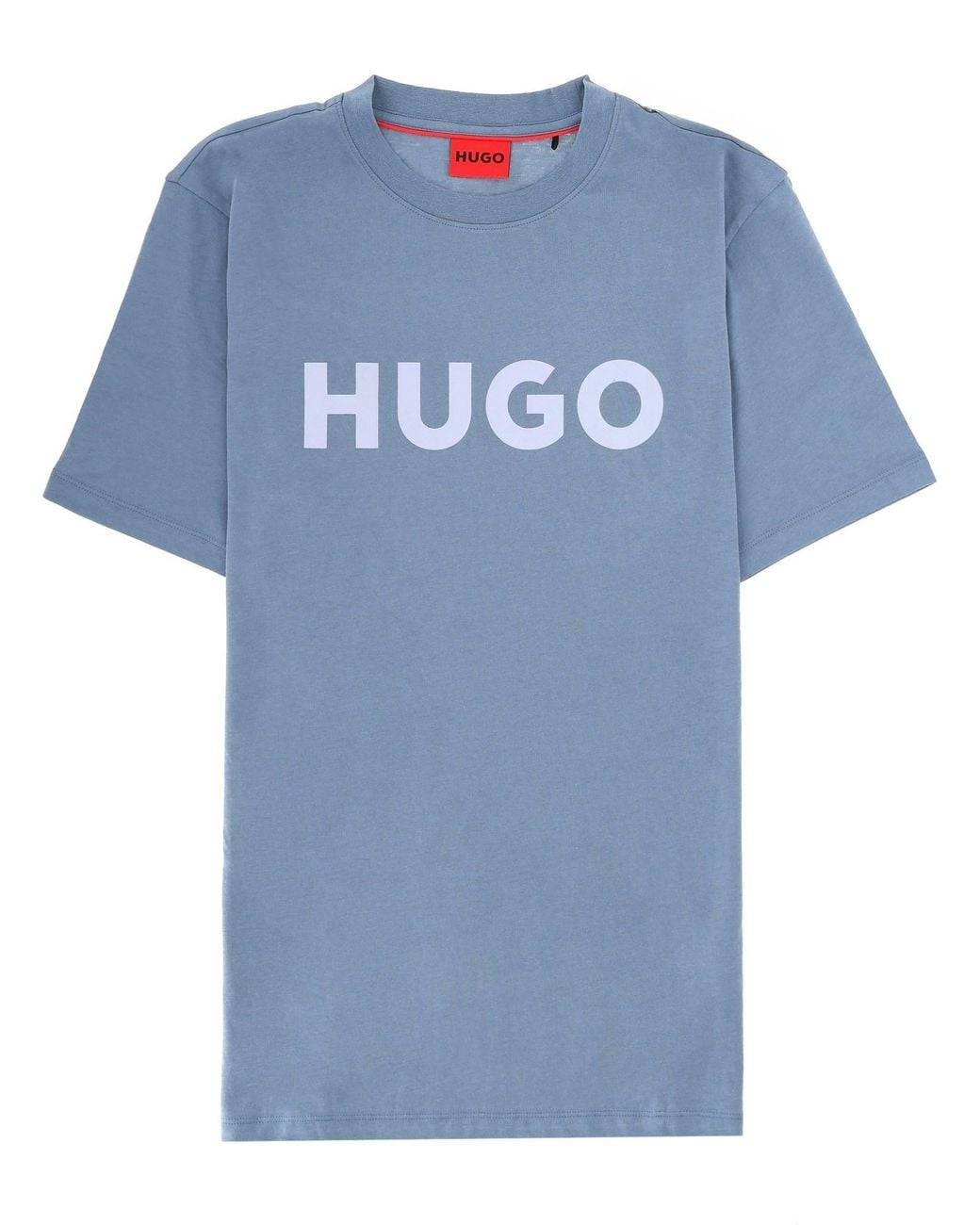 HUGO Blue T-Shirt With Logo for men
