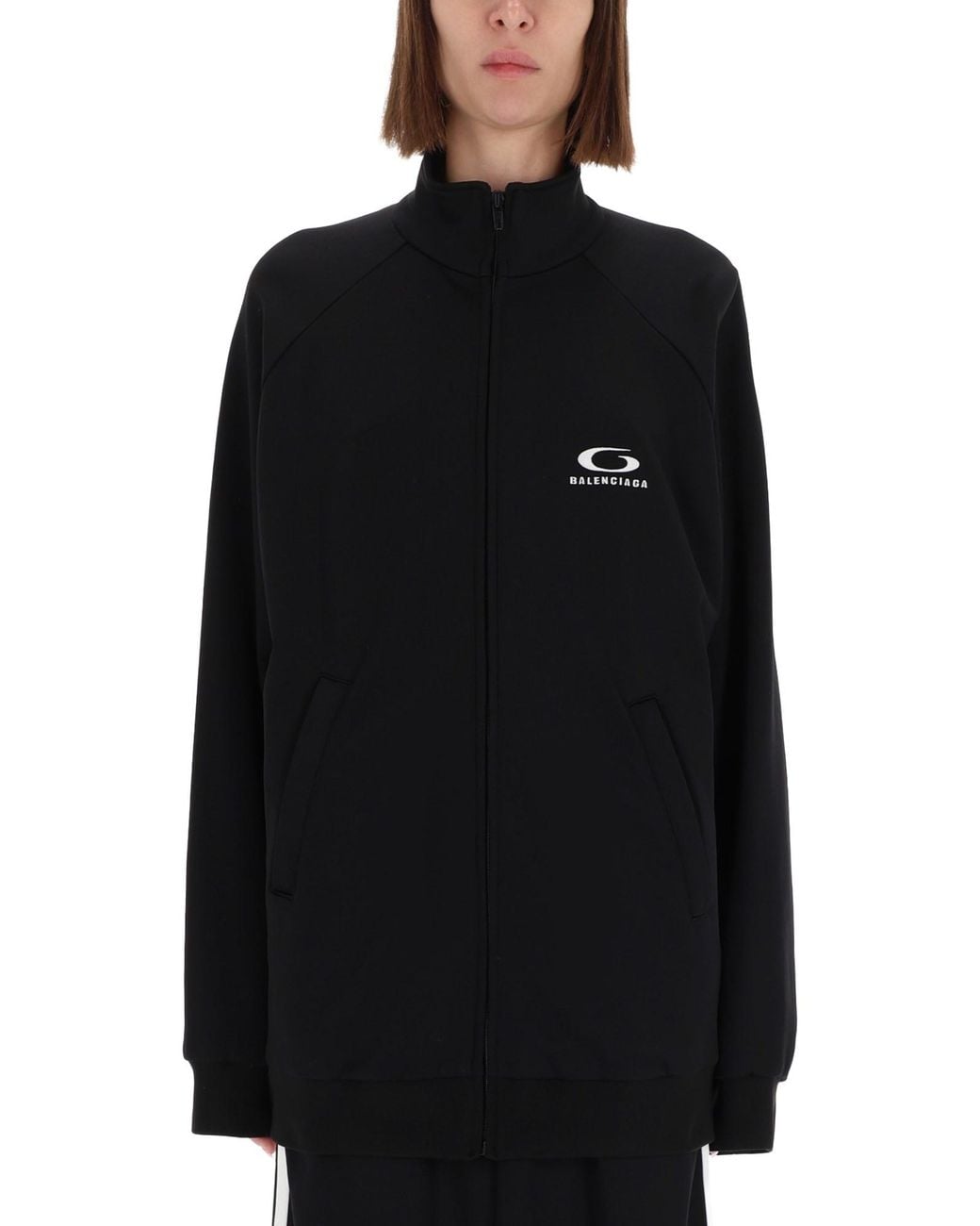 Balenciaga Black Sweatshirt With Logo