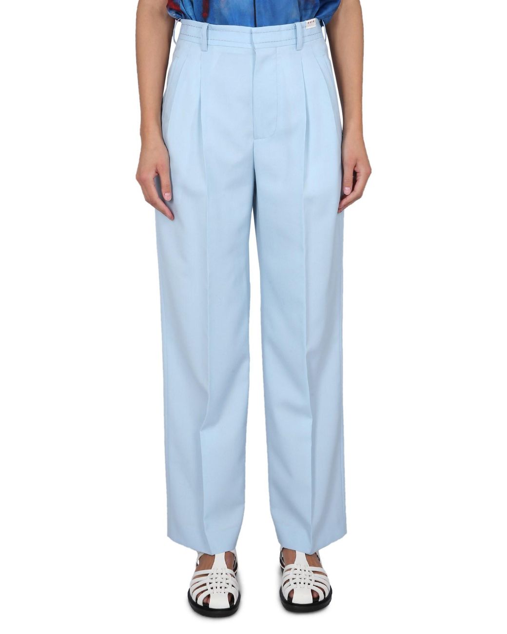 Marni Blue Palazzo Pants