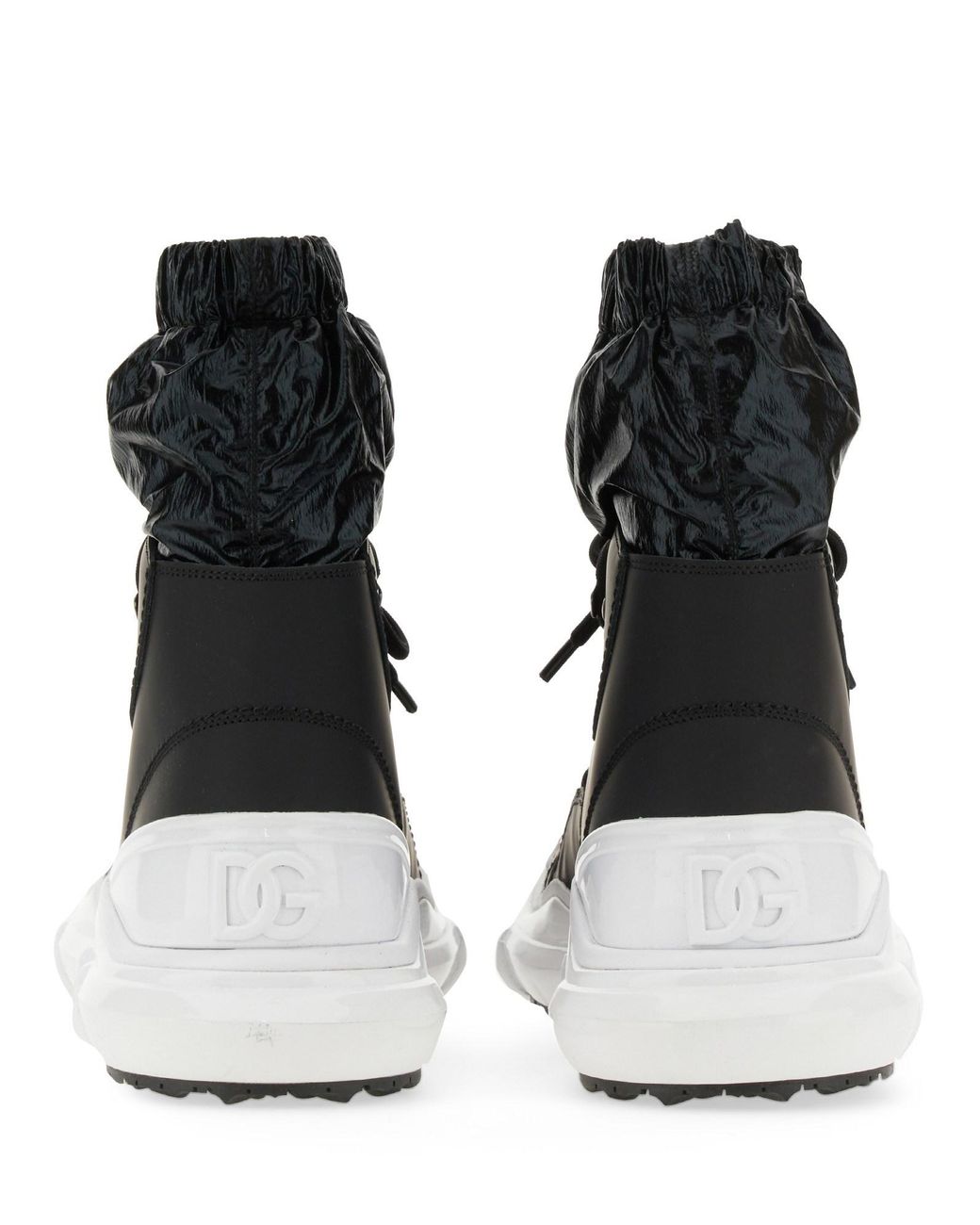 Stivali Stringati di Dolce & Gabbana in Black da Uomo