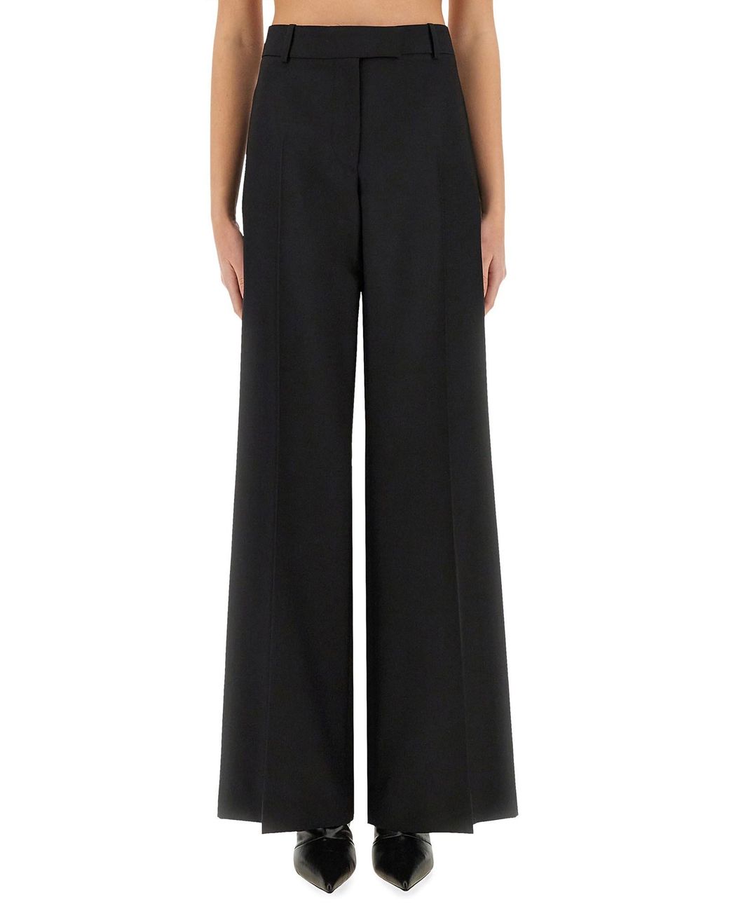 McQueen Black Pants With Side Stripes
