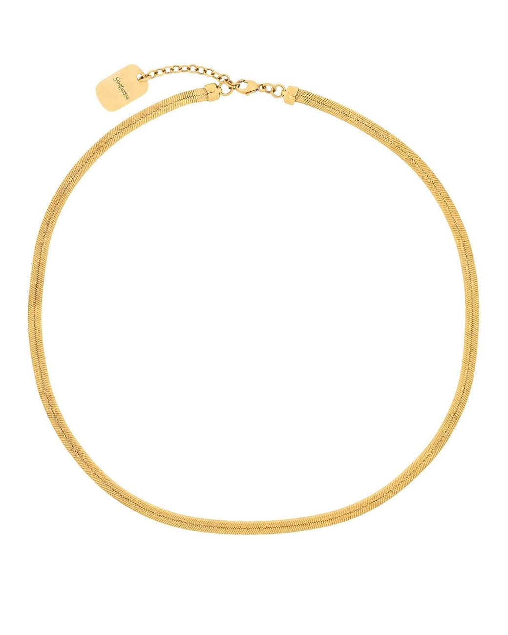 Saint Laurent Metallic Collana A Catena for men