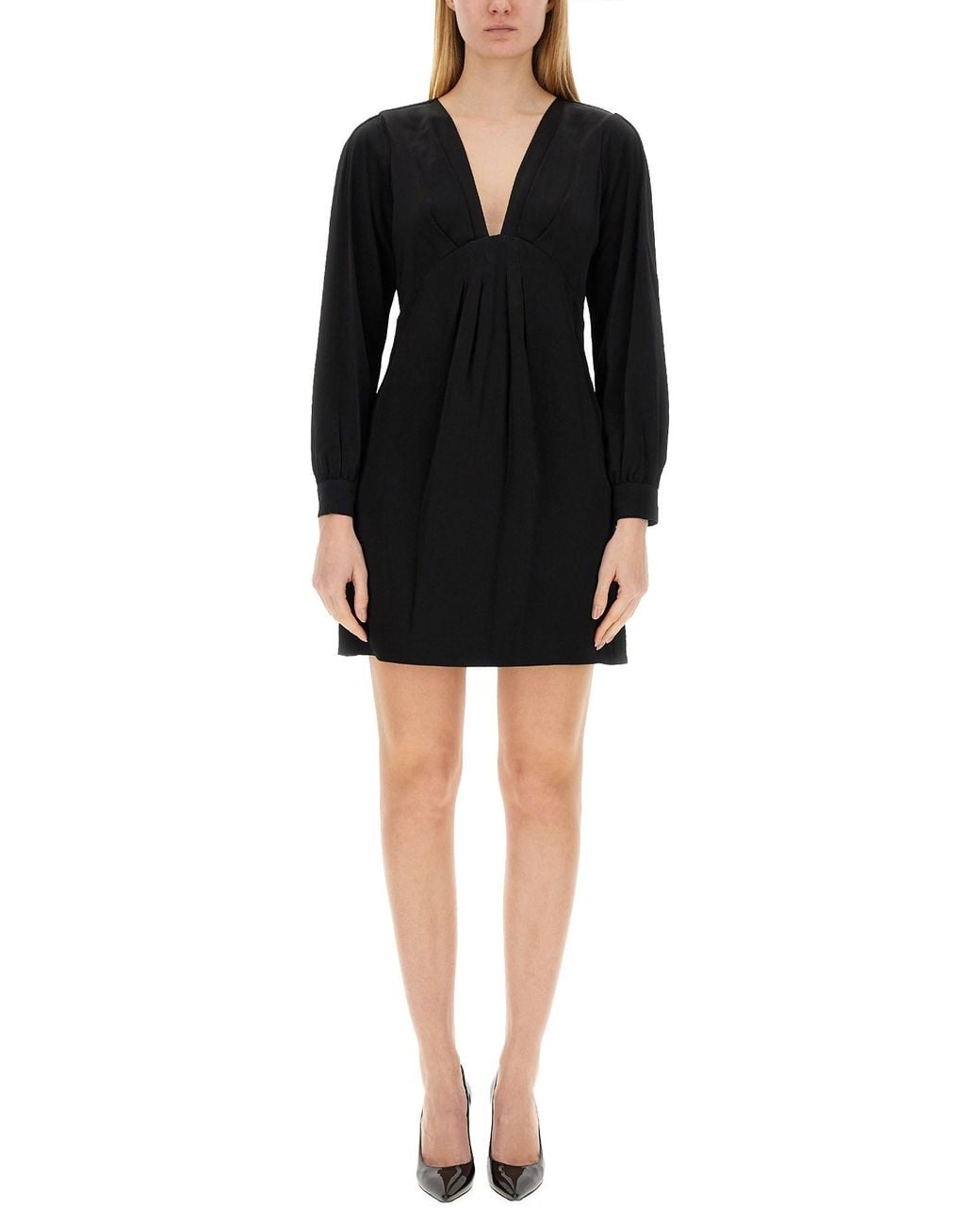 MICHAEL Michael Kors Black V-Neck Dress