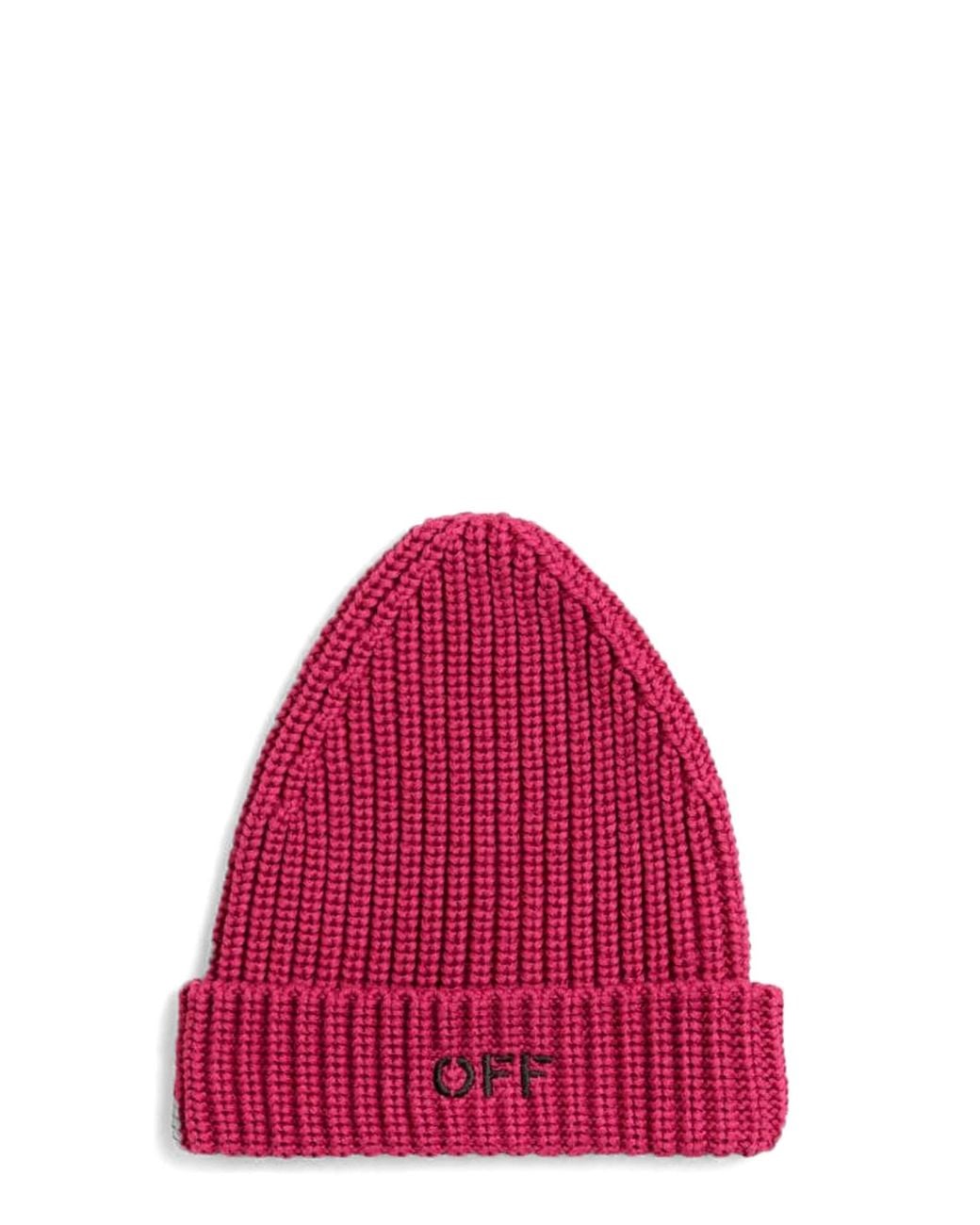 Off-White c/o Virgil Abloh Red Cappello Beanie Con Logo