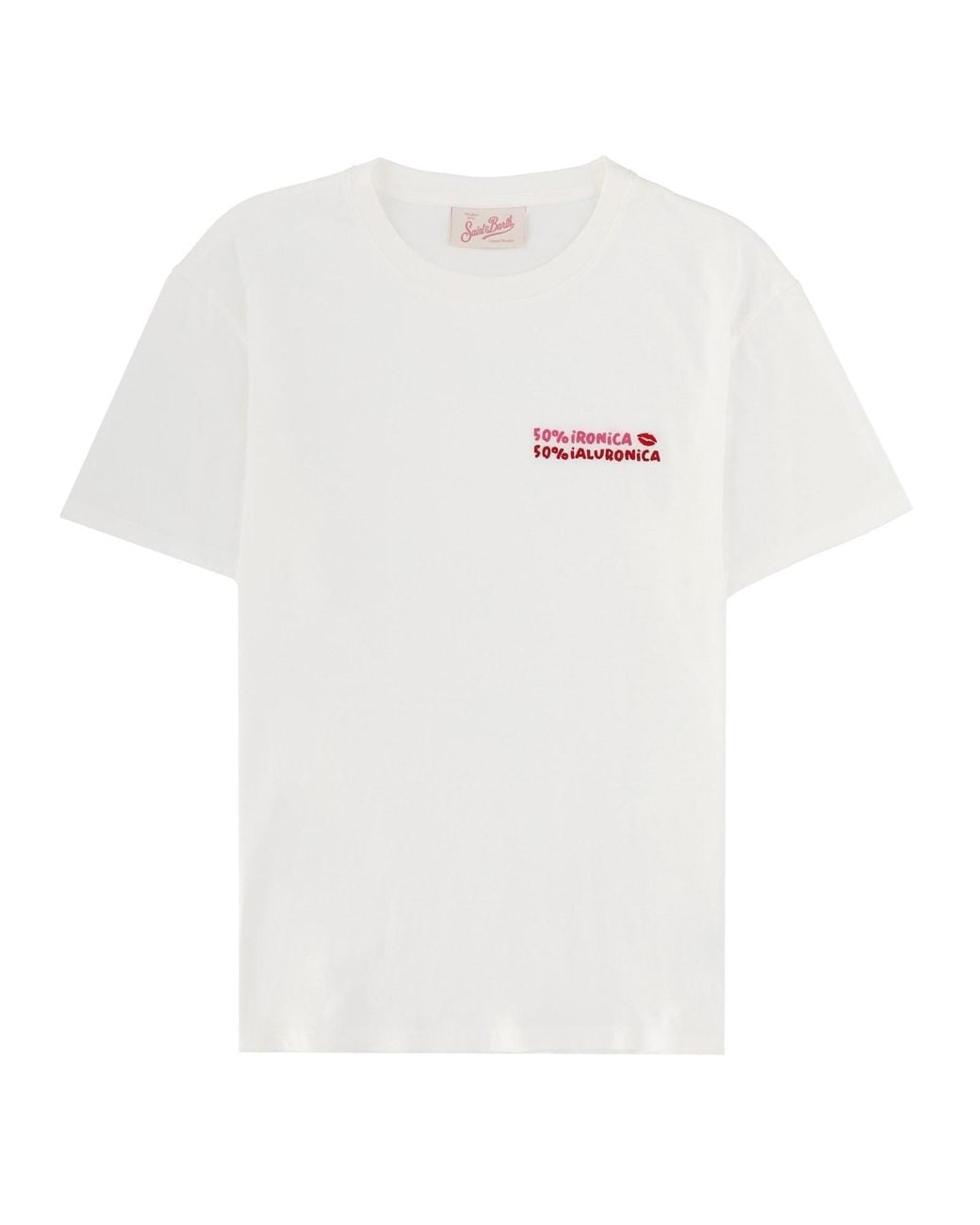 Mc2 Saint Barth White Classic Cotton Short Sleeve T-Shirt