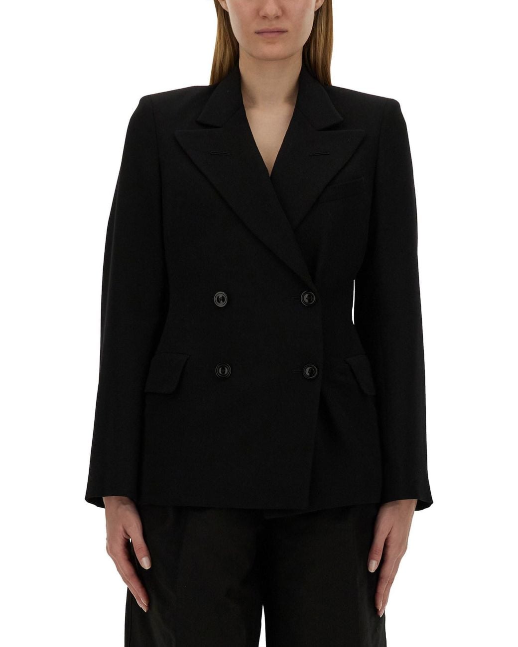 Maison Margiela Black Double-Breasted Jacket