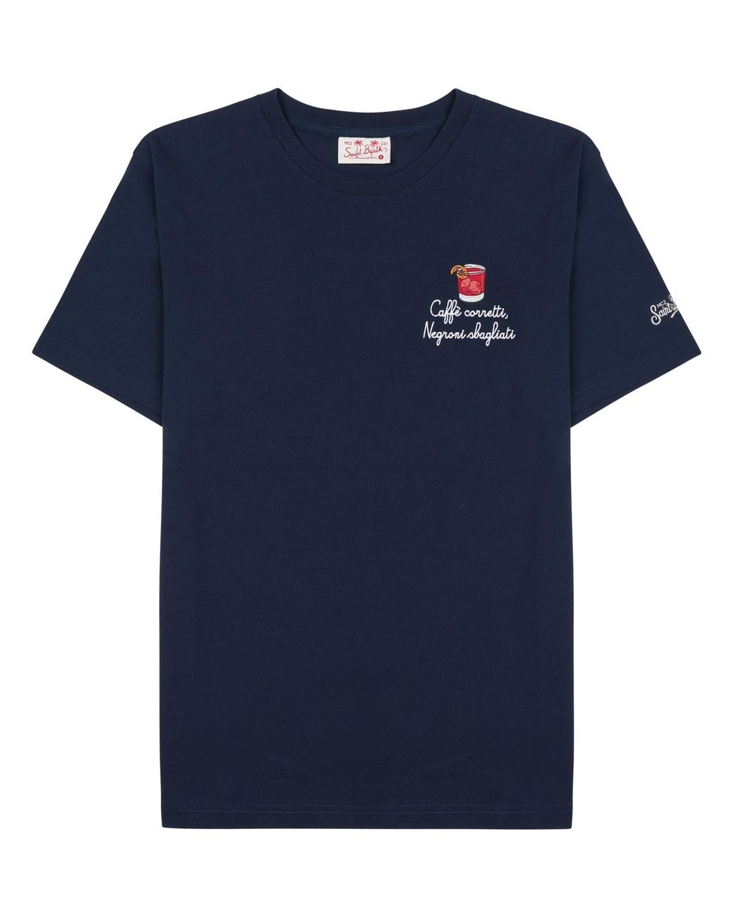 Mc2 Saint Barth Blue Graphic T-Shirt for men