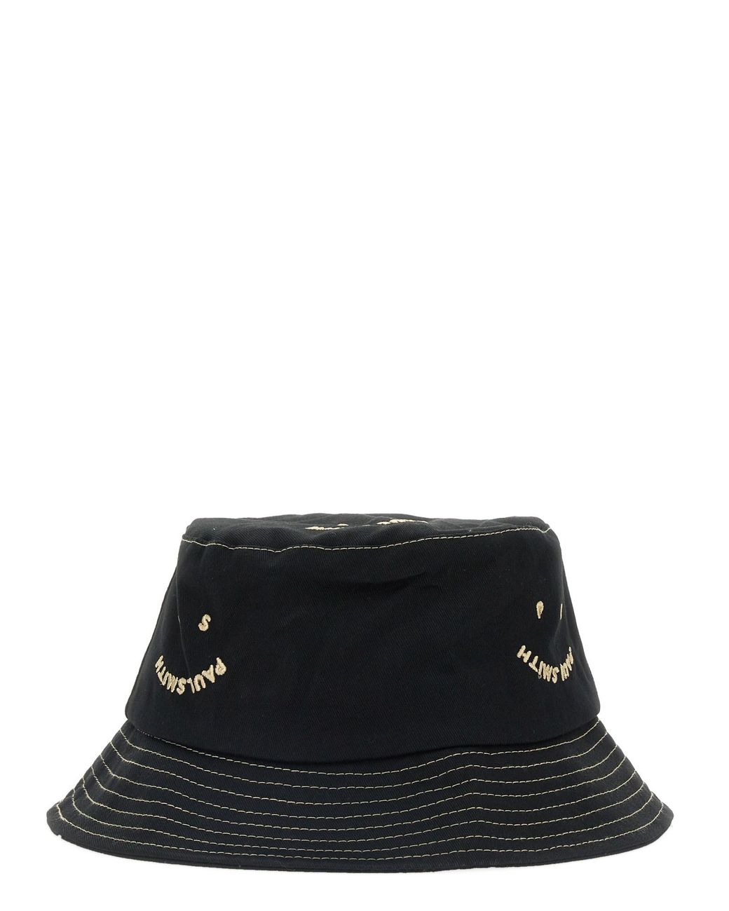 Cappello Bucket Happy di Paul Smith in Black da Uomo