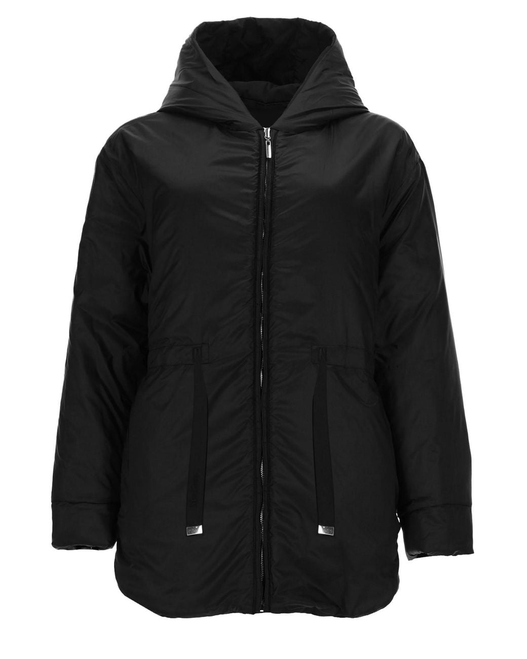 Max Mara Black Parka Reversibile "Charme"
