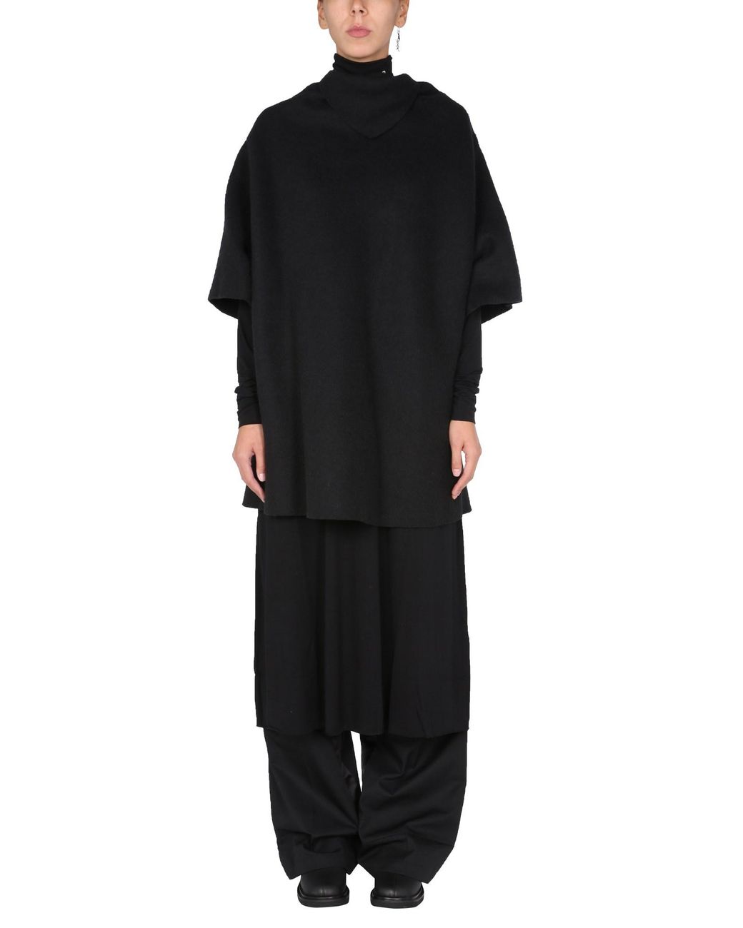 Raf Simons Black Ataraxia Wool Blend Dress