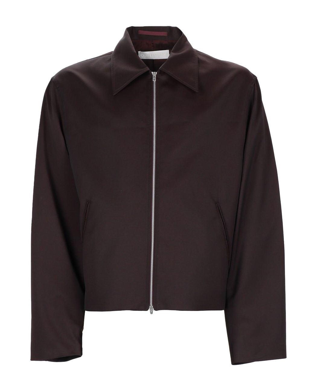 Our Legacy Black Solid Shirt Collar Jacket for men