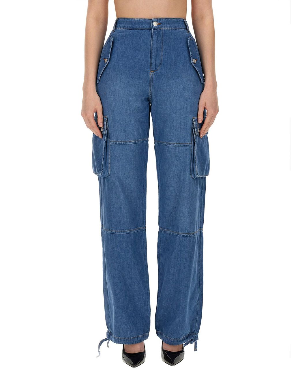 Moschino Blue Cargo Pants